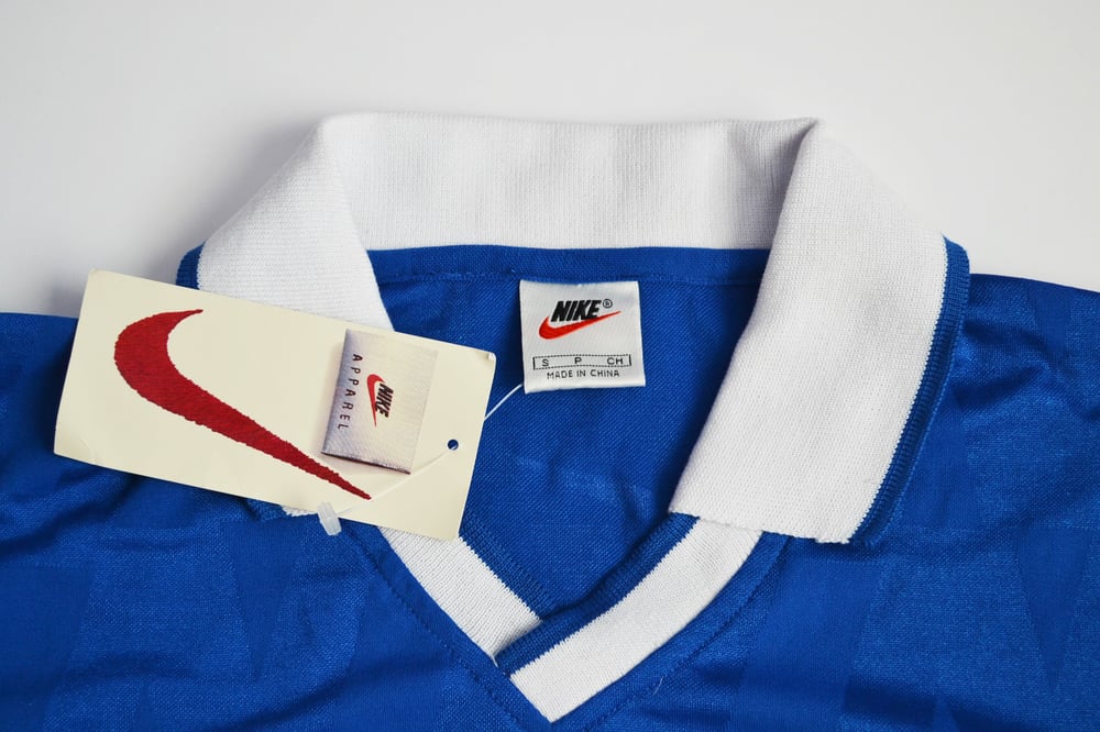 Vintage 1990 s Nike Air Tennis Court Logo Collared DriFit Shirt Sz
